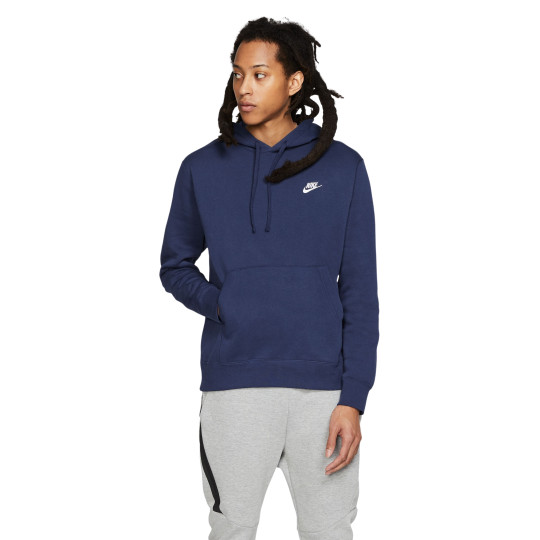 Nike Sportswear Club Hoodie Fleece Donkerblauw Wit
