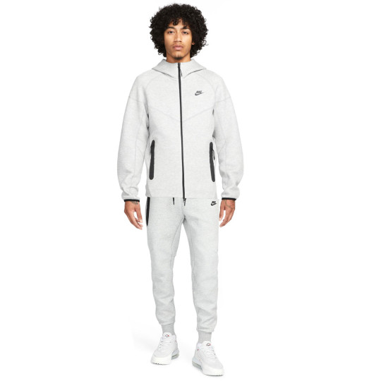 Nike Tech Fleece Tracksuit Hooded Sportswear Light Grey Black KNVBshop