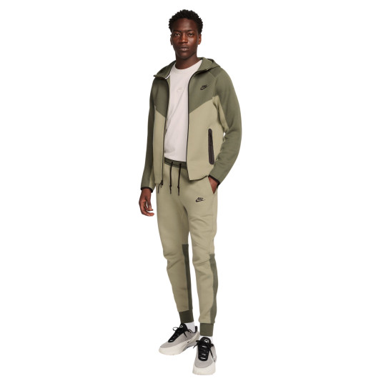 Khaki nike tech tracksuit deals