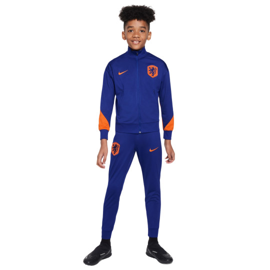 Nike Netherlands VaporKnit Strike Tracksuit 2020 2022 Black Blue KNVBshop
