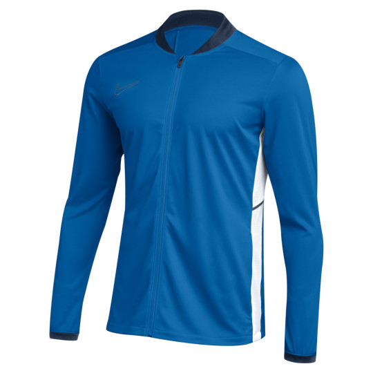 nike navy polyester lycra long sleeve jacket for men