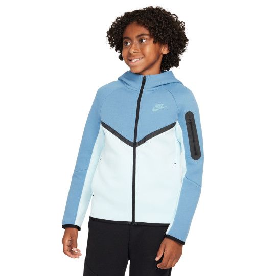 Nike Tech Fleece Vest Sportswear Kids Blauw Lichtblauw Zwart