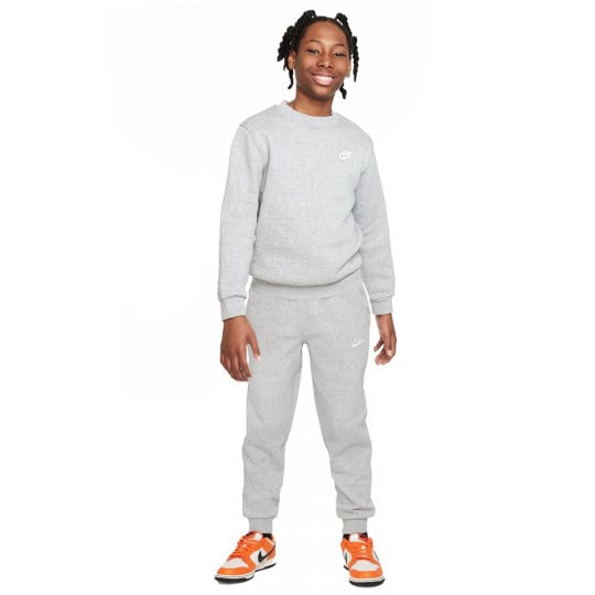 grey nike club fleece tracksuit