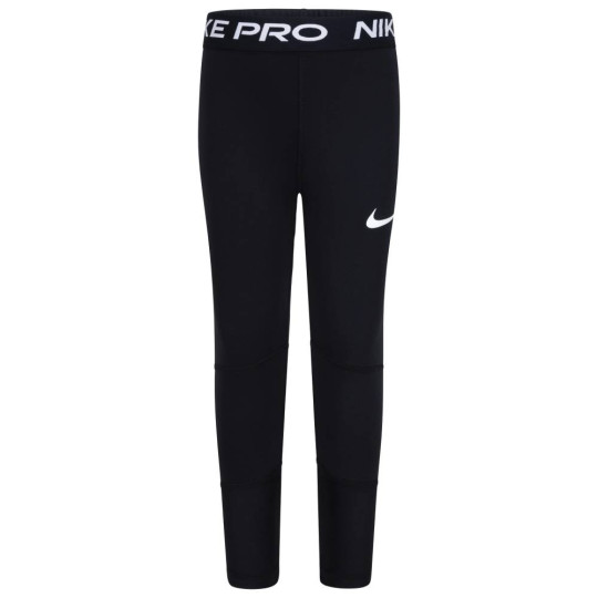 Nike Pro Girls' Sports Leggings Black White