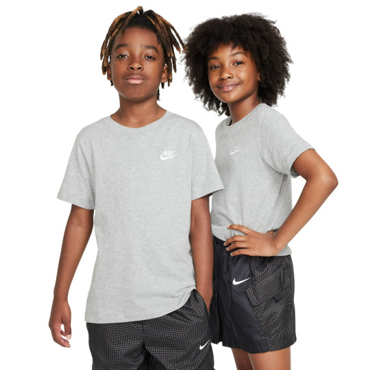Nike Sportswear T-Shirt Kids Lichtgrijs Wit