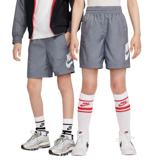 Nike Sportswear Club Broekje Woven Kids Grijs Wit