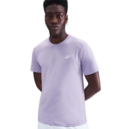 Nike Club Sportswear T-Shirt Lichtpaars Wit