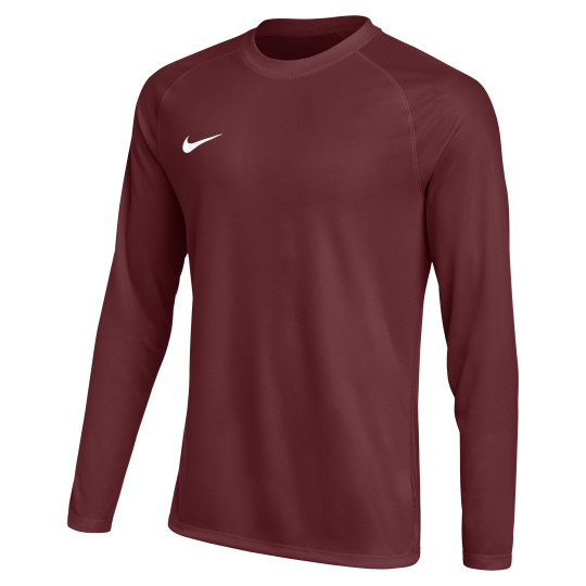 maroon nike long sleeve shirt