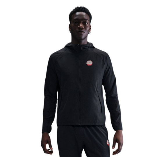 nike black casual jacket