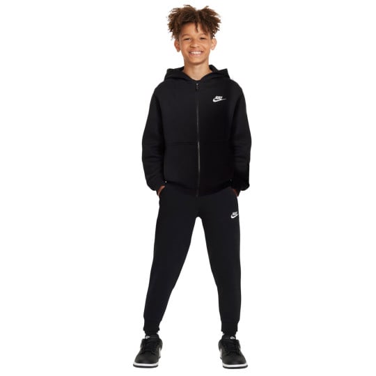 black nike hoodie tracksuit