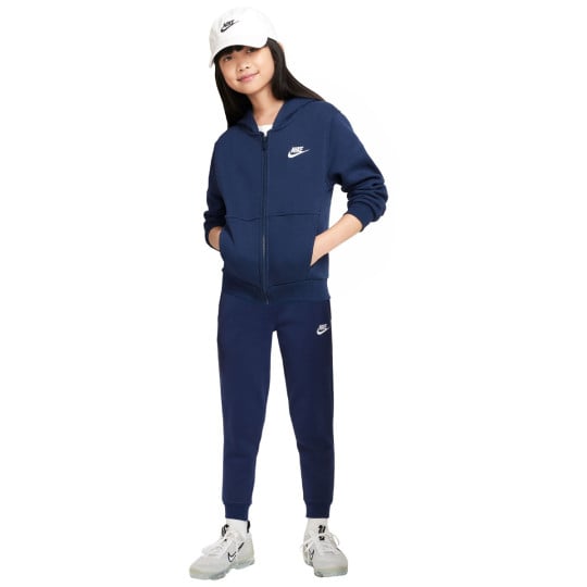nike club fleece tracksuit navy
