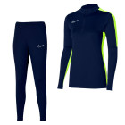 Nike Dri-Fit Academy 23 Trainingspak Dames Donkerblauw Geel Wit