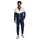 Nike Air Sportswear Full-Zip Woven Tracksuit Dark Blue Beige Red Silver