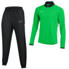 Nike Academy 25 Trainingspak 1/4-Zip Kids Groen Zwart Wit