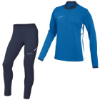 Nike Academy 25 1/4-Zip Women's Tracksuit Blue Dark Blue White