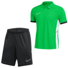 Nike Academy 25 Polo Training Set Green Black White