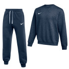 Nike Park 26 Fleece Crew Joggingpak Donkerblauw Wit