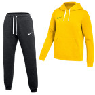 Nike Park 26 Fleece Pullover Hoodie Joggingpak Dames Geel Zwart