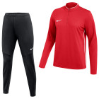 Nike Dri-FIT Park 26 1/4-Zip Women's Tracksuit Red Black