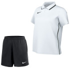 Nike Dri-FIT Park 26 Polo Trainingsset Dames Wit Zwart