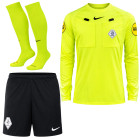 Nike KNVB Scheidsrechterstenue 2026-2028 Lange Mouwen Neon Geel Zwart