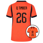 Nike Nederlands Elftal Q. Timber 26 Thuisshirt 2026-2028 Kids