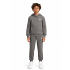 Nike Sportswear Club Fleece Trainingspak Hooded Kids Donkergrijs Wit