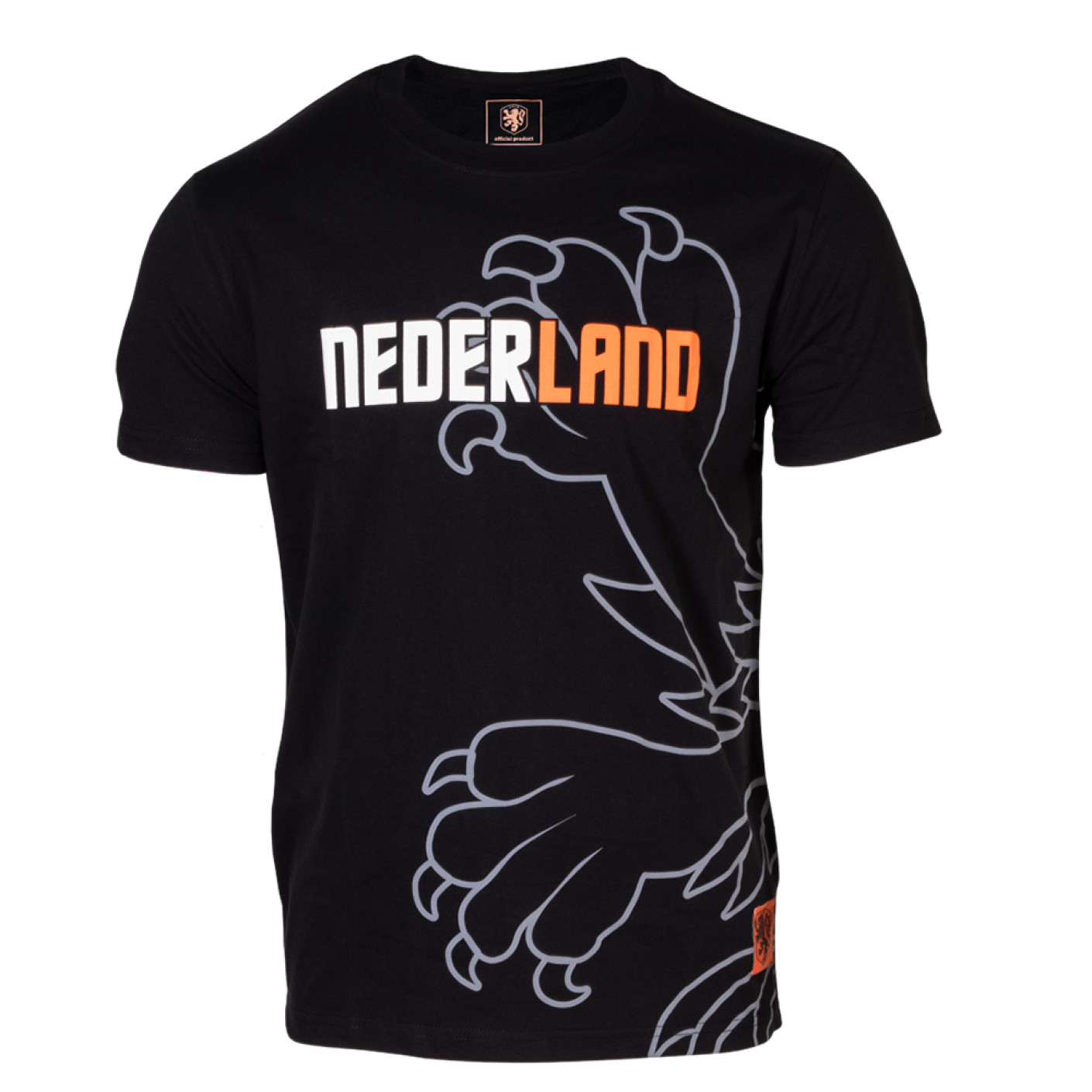KNVB T-shirt Nederland Zwart