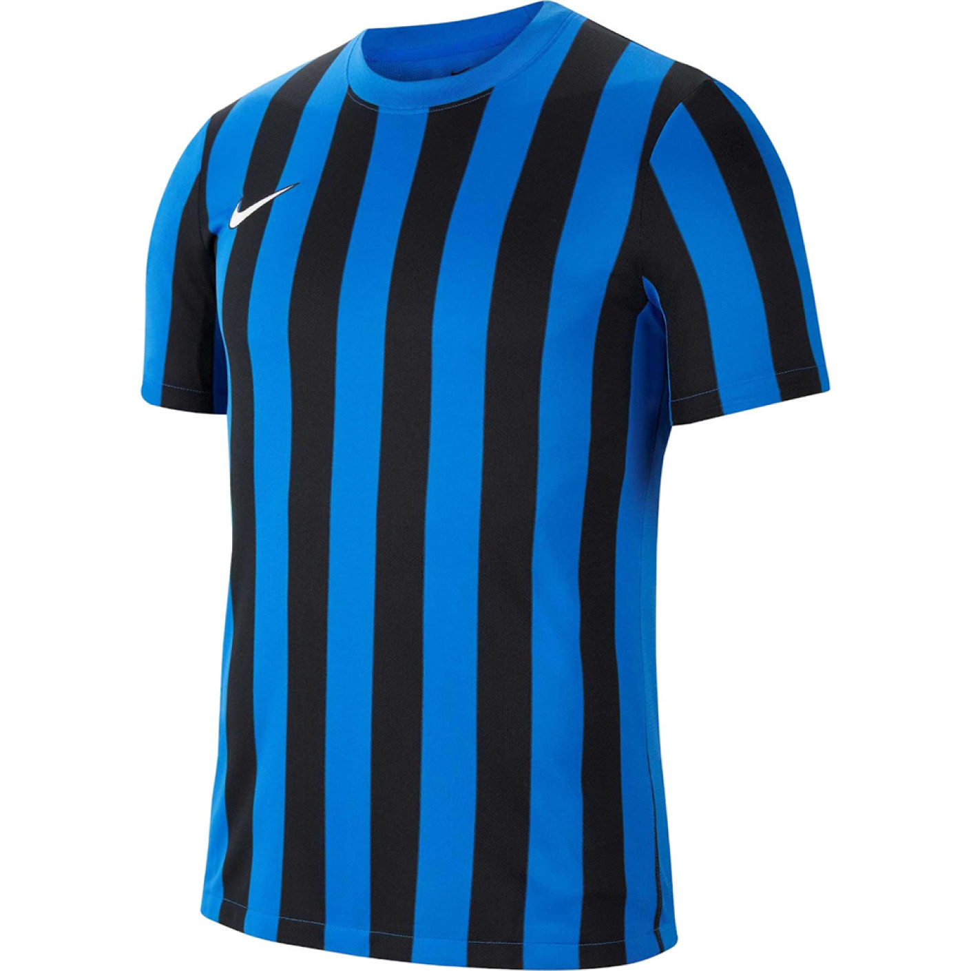 Nike Striped Division IV Football Shirt Blue Black