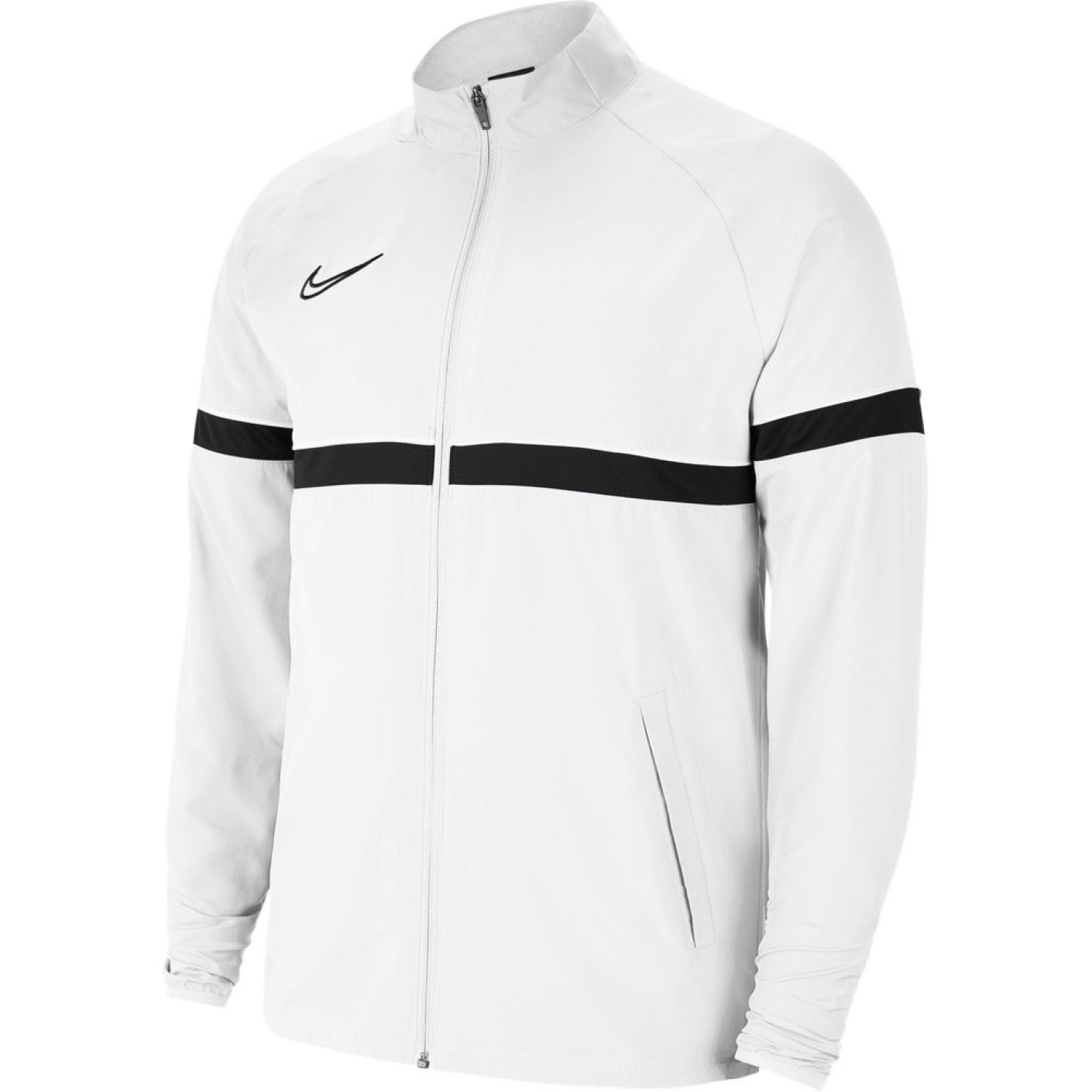 Nike Academy 21 Dri-Fit Trainingsjack Woven Kids Wit Zwart