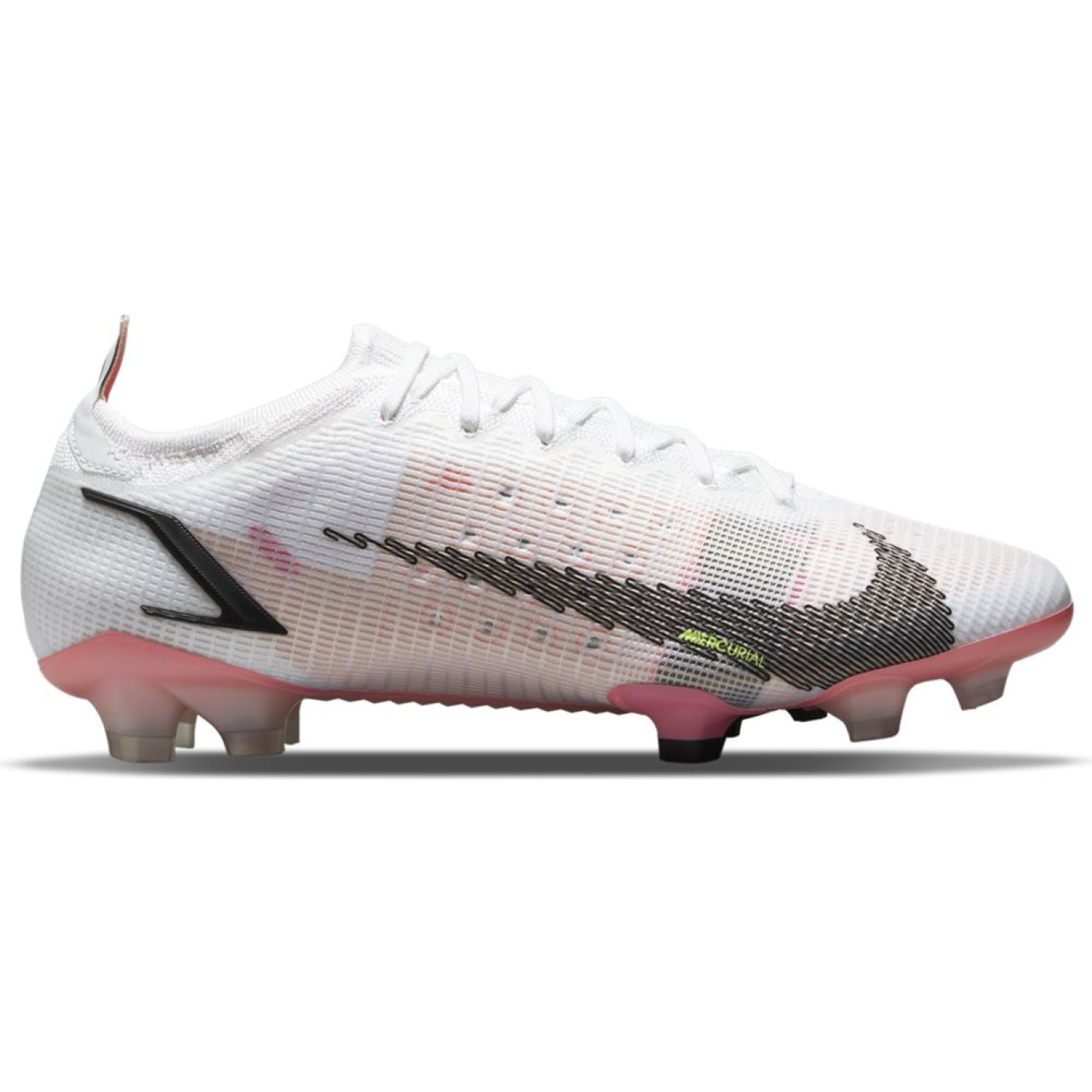 Nike Mercurial Vapor 14 Elite Voetbalschoenen Gras Wit Zwart Rood Roze