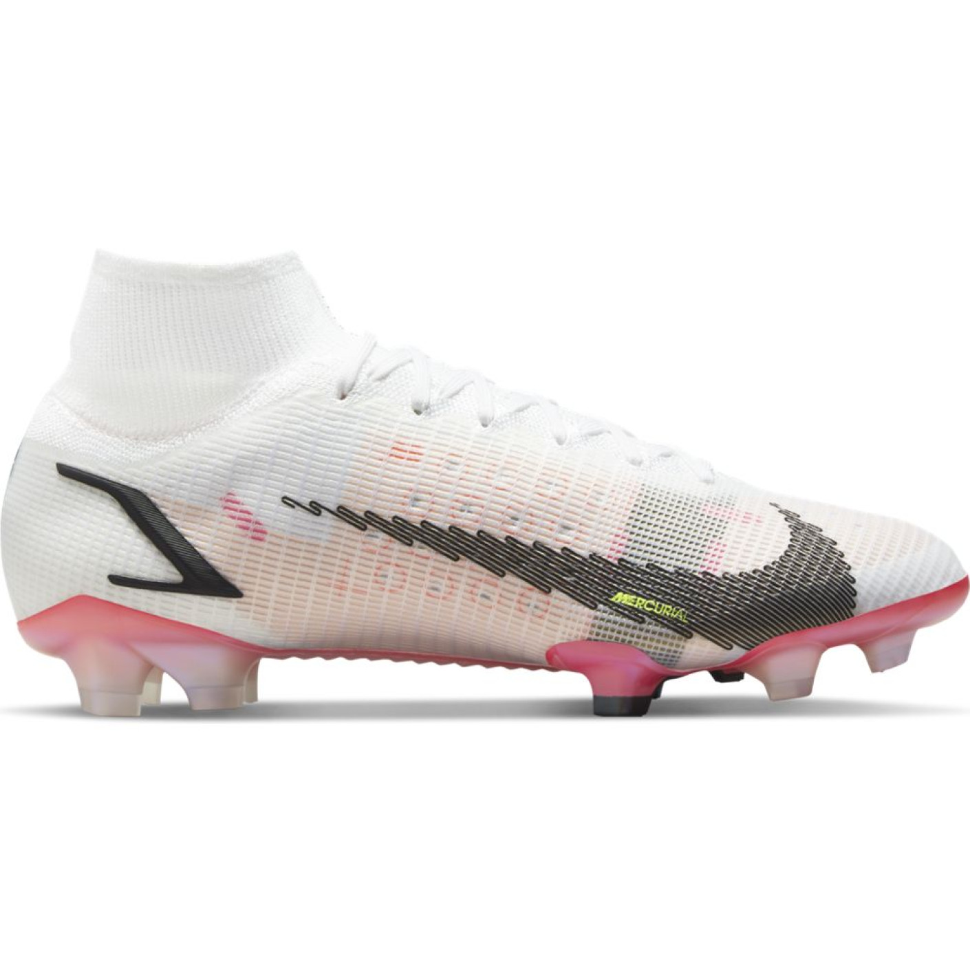 Nike Mercurial Superfly 8 Elite Football Boots Grass White Black Red Rose