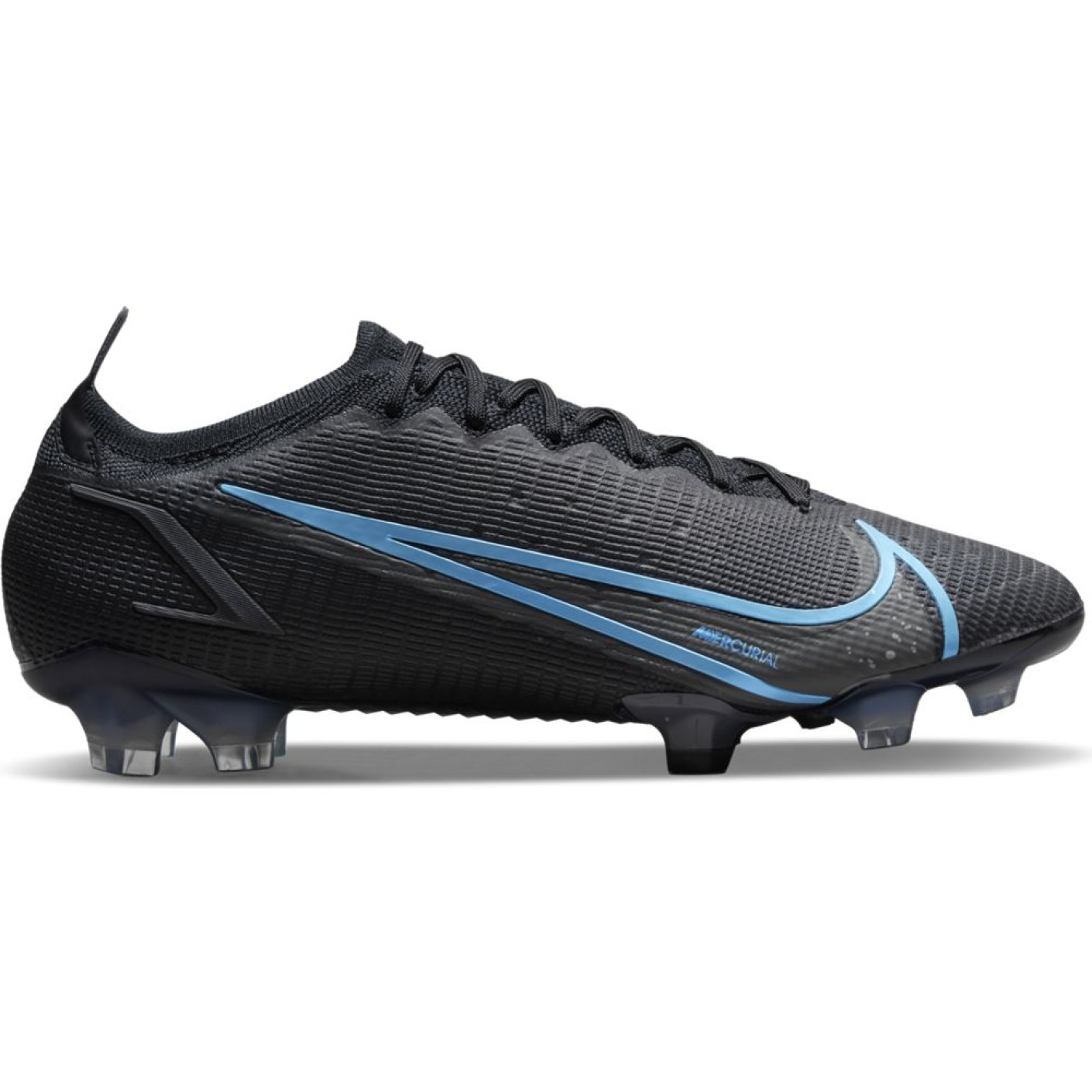 Nike Mercurial Vapor 14 Elite Gras Voetbalschoenen (FG) Zwart Blauw Donkergrijs