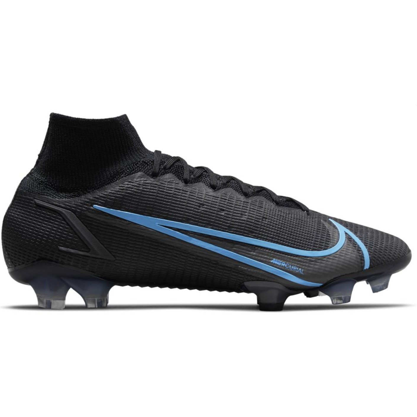 Nike Mercurial Superfly 8 Elite Football Boots Grass Black Dark Grey