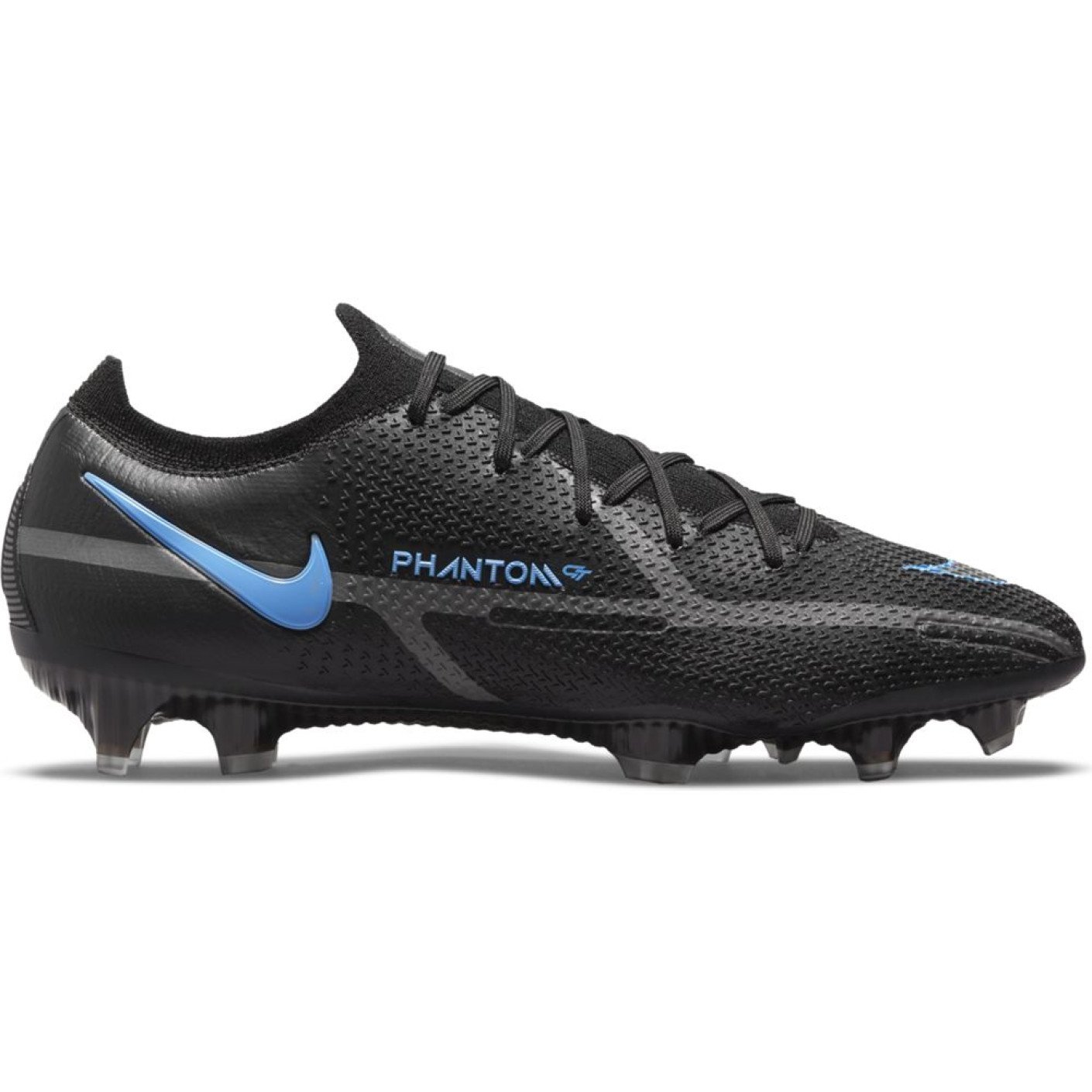 Nike Phantom GT 2 Elite Voetbalschoenen Gras Zwart Blauw