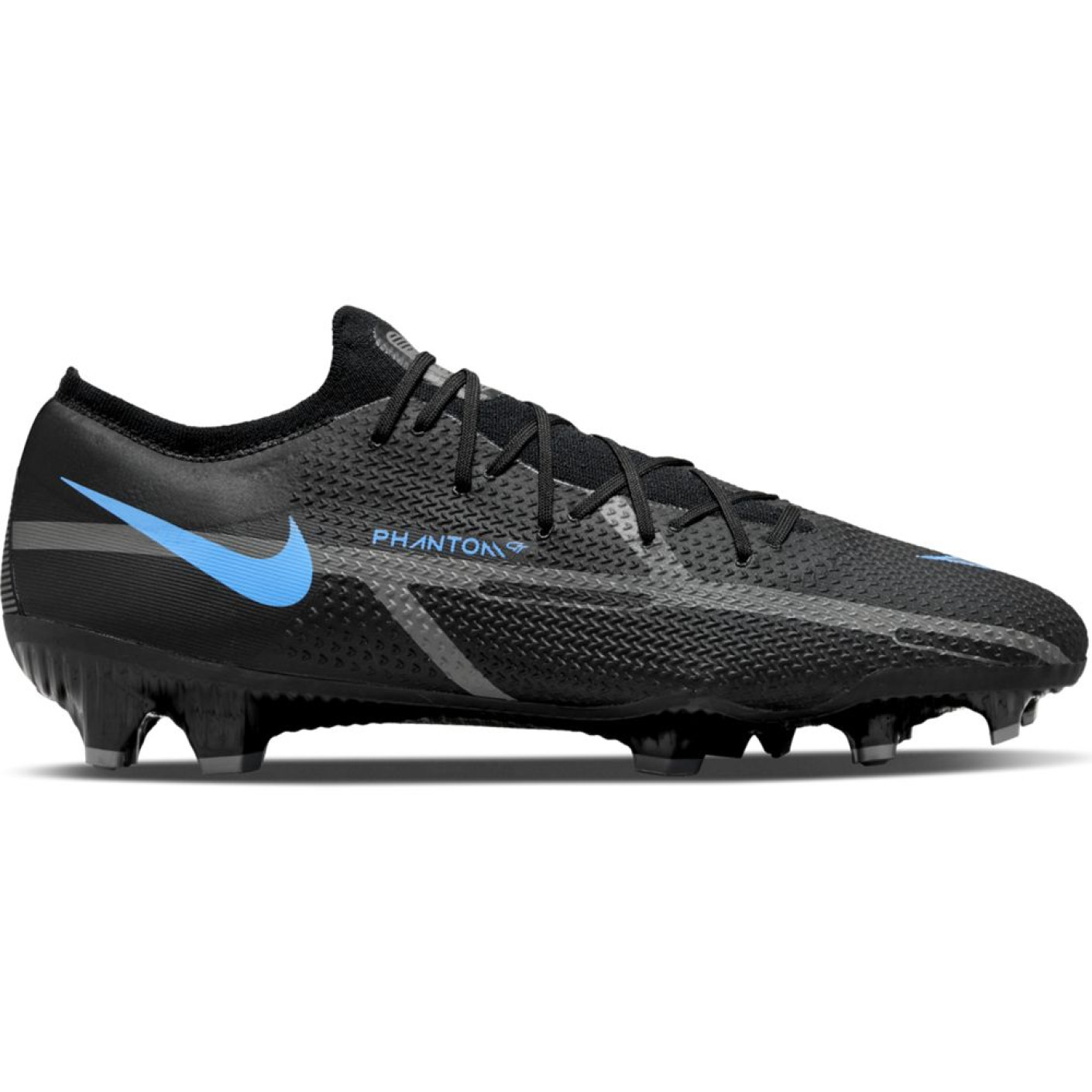 Nike Phantom GT 2 Pro Grass Football Shoes (FG) Dark Grey Black - KNVBshop.nl