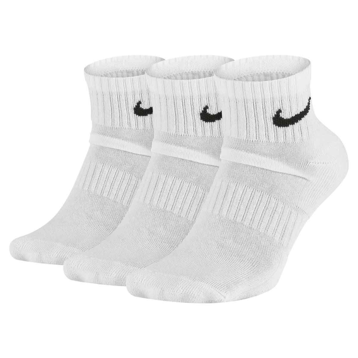 Nike Everyday Cushioned Sports Socks Mid Height 3 Pack White