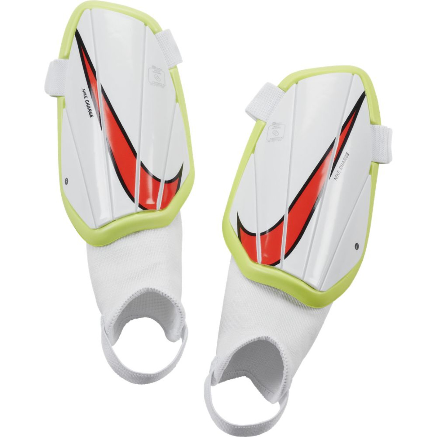 Nike Kids Shin Guards Charge White Yellow Red