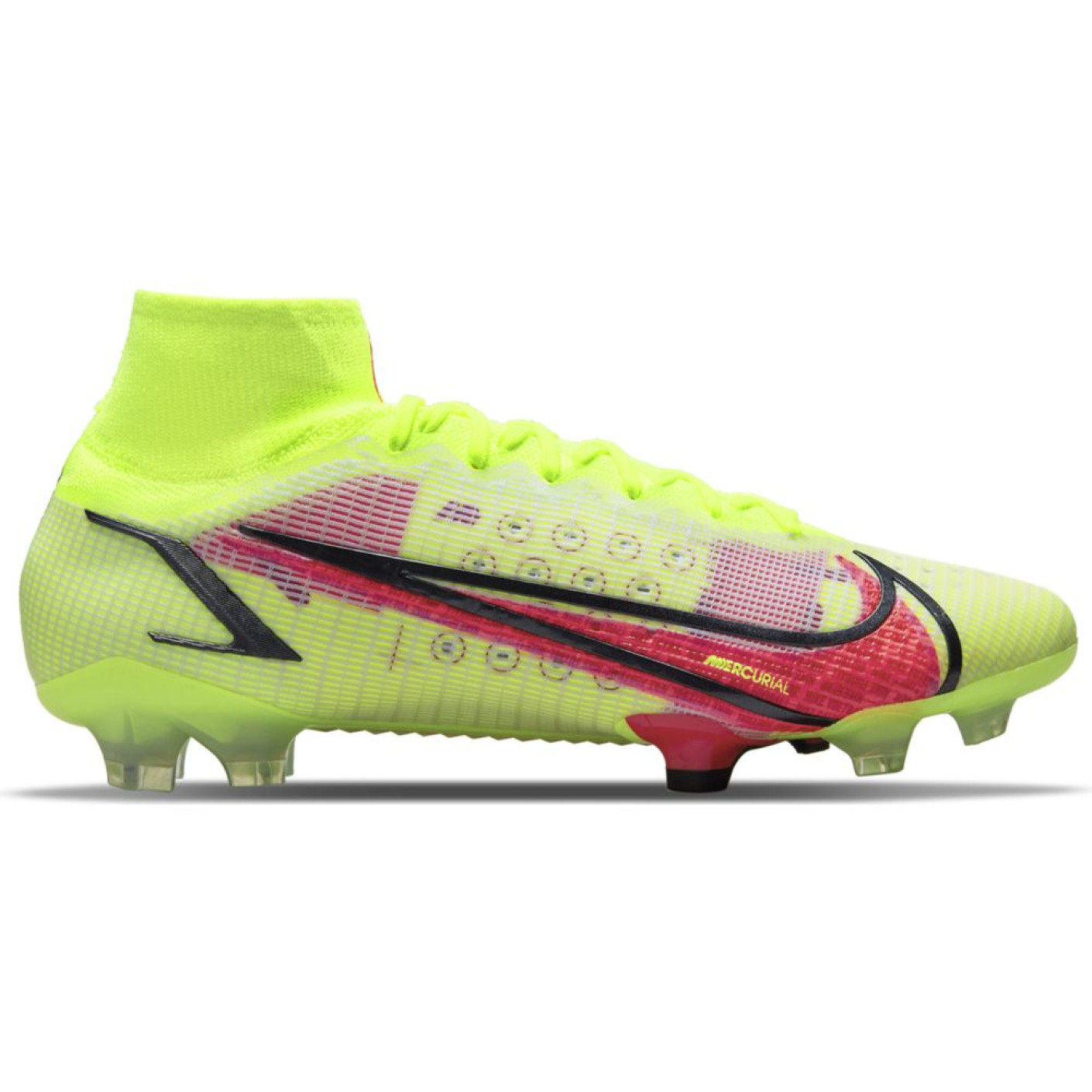 Nike Mercurial Superfly 8 Elite Football Boots (FG) Yellow Red Black