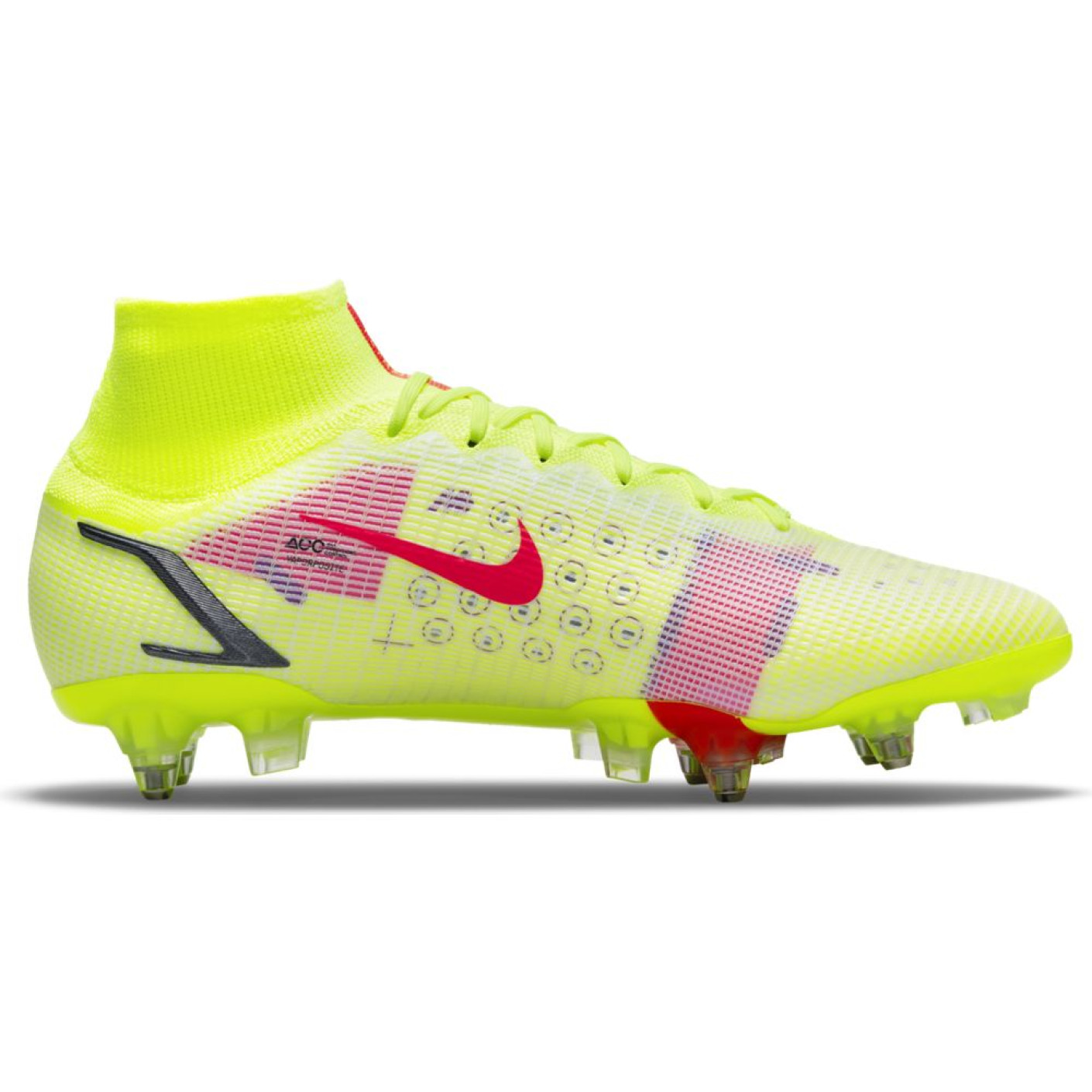 Nike Mercurial Superfly 8 Elite Soft Ground Football Boots SG Anti Clog Yellow Red Black KNVBshop