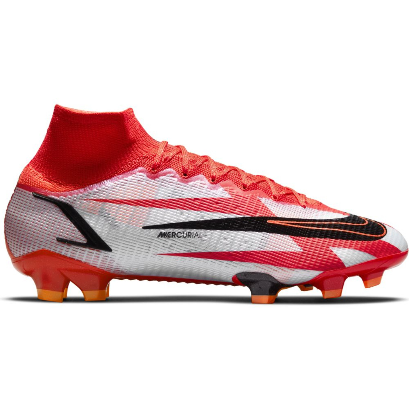 Nike CR7 Mercurial Superfly Elite Gras Voetbalschoenen (FG) Grijs Zwart Oranje -