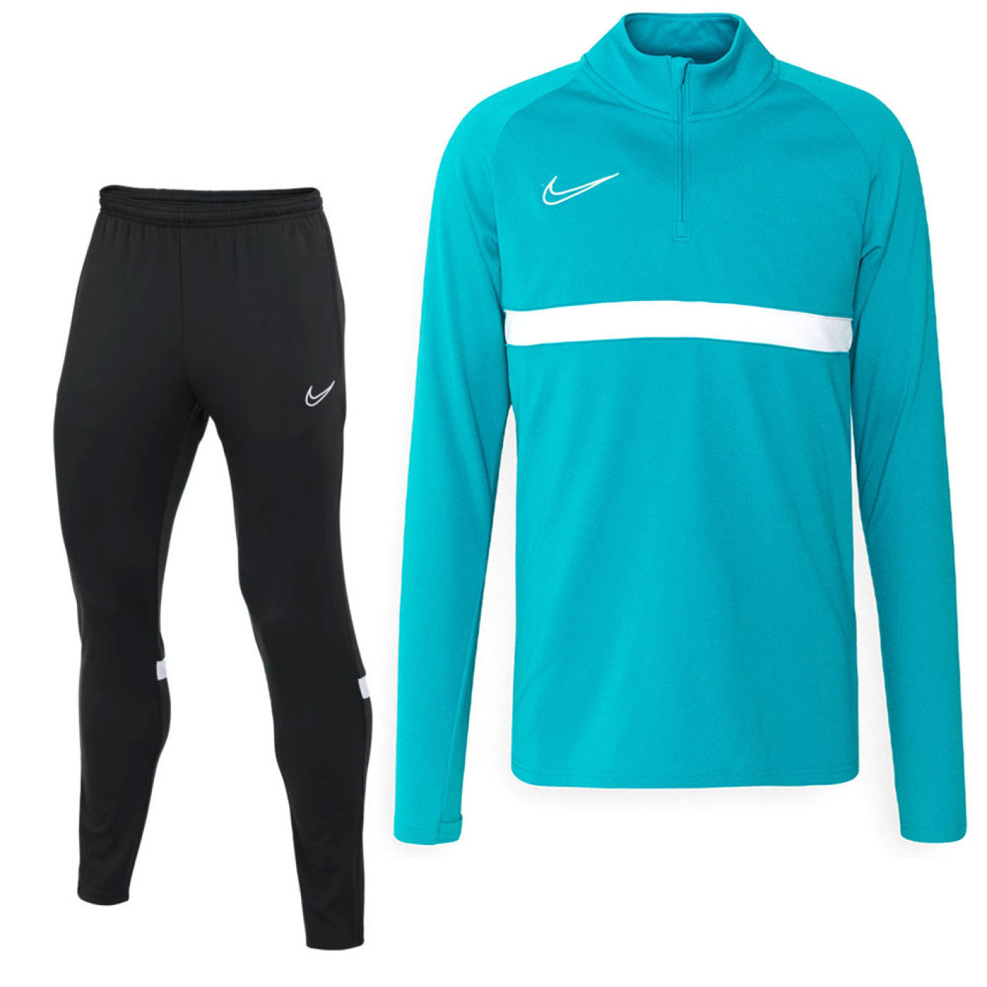 Nike Academy Trainingspak Turquoise Zwart
