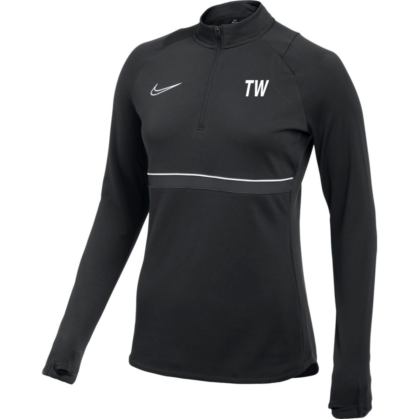 Nike Academy 21 Dri Fit Women s Training Sweater Black White Anthracite KNVBshop