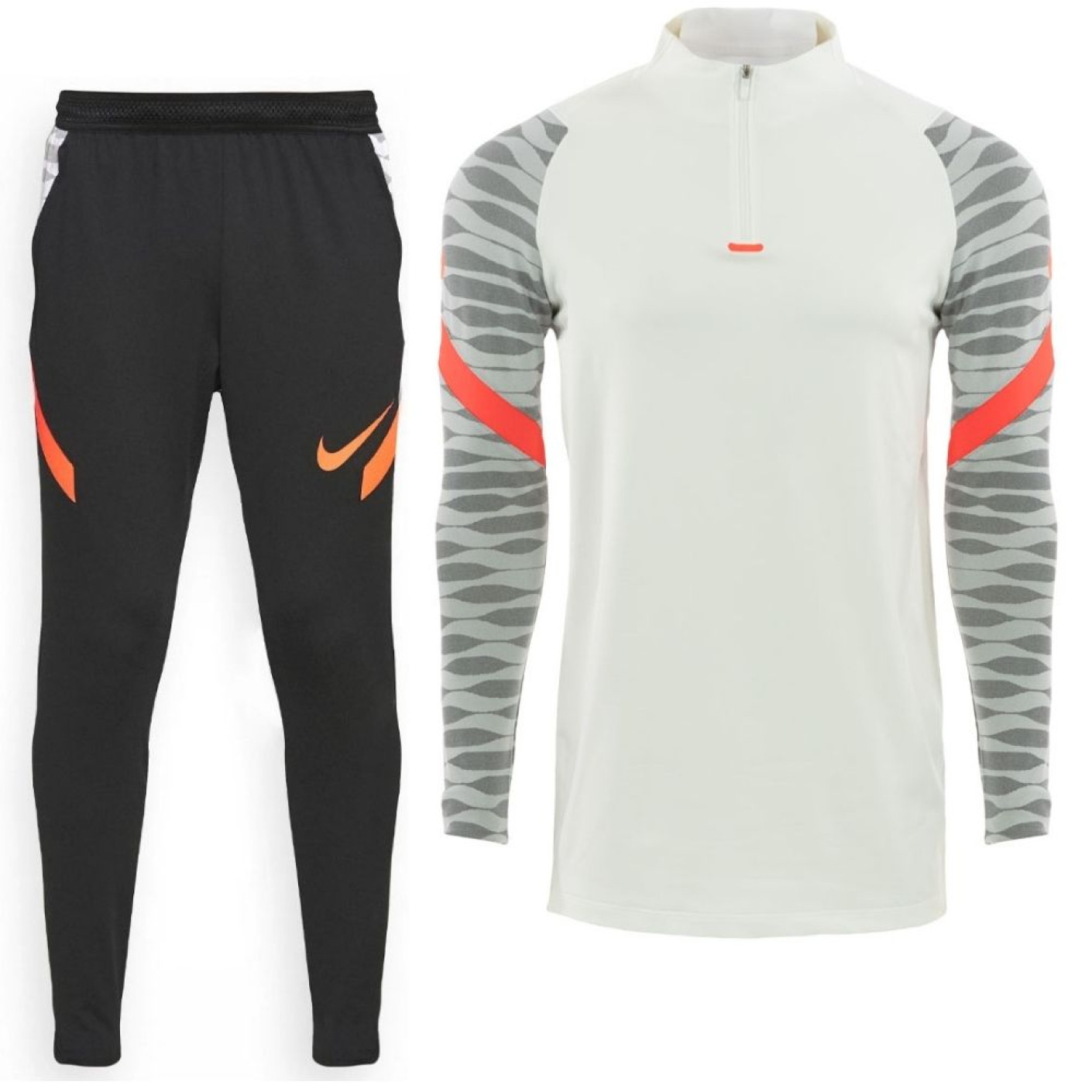 Nike Trainingspak Strike 21 Wit Zwart Felrood