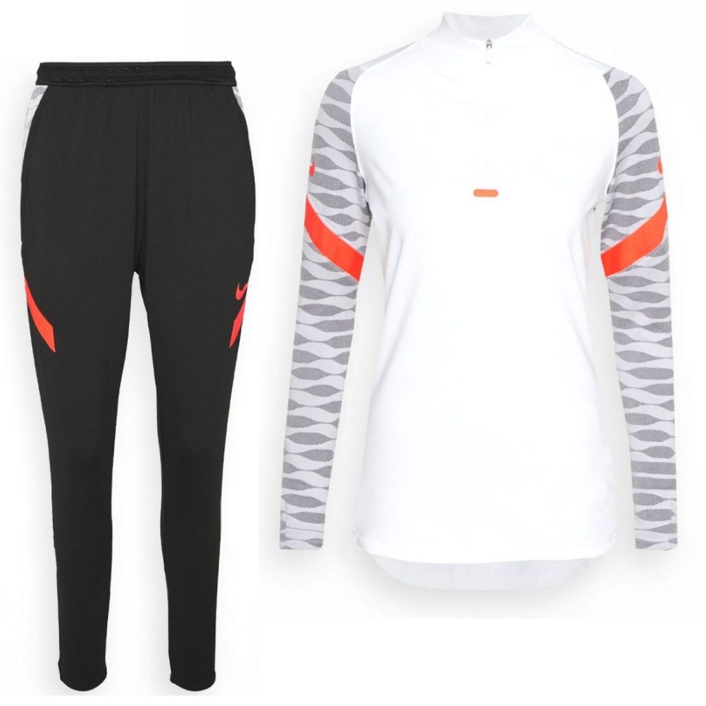 Nike Trainingspak Strike 21 Dames Wit Zwart Rood