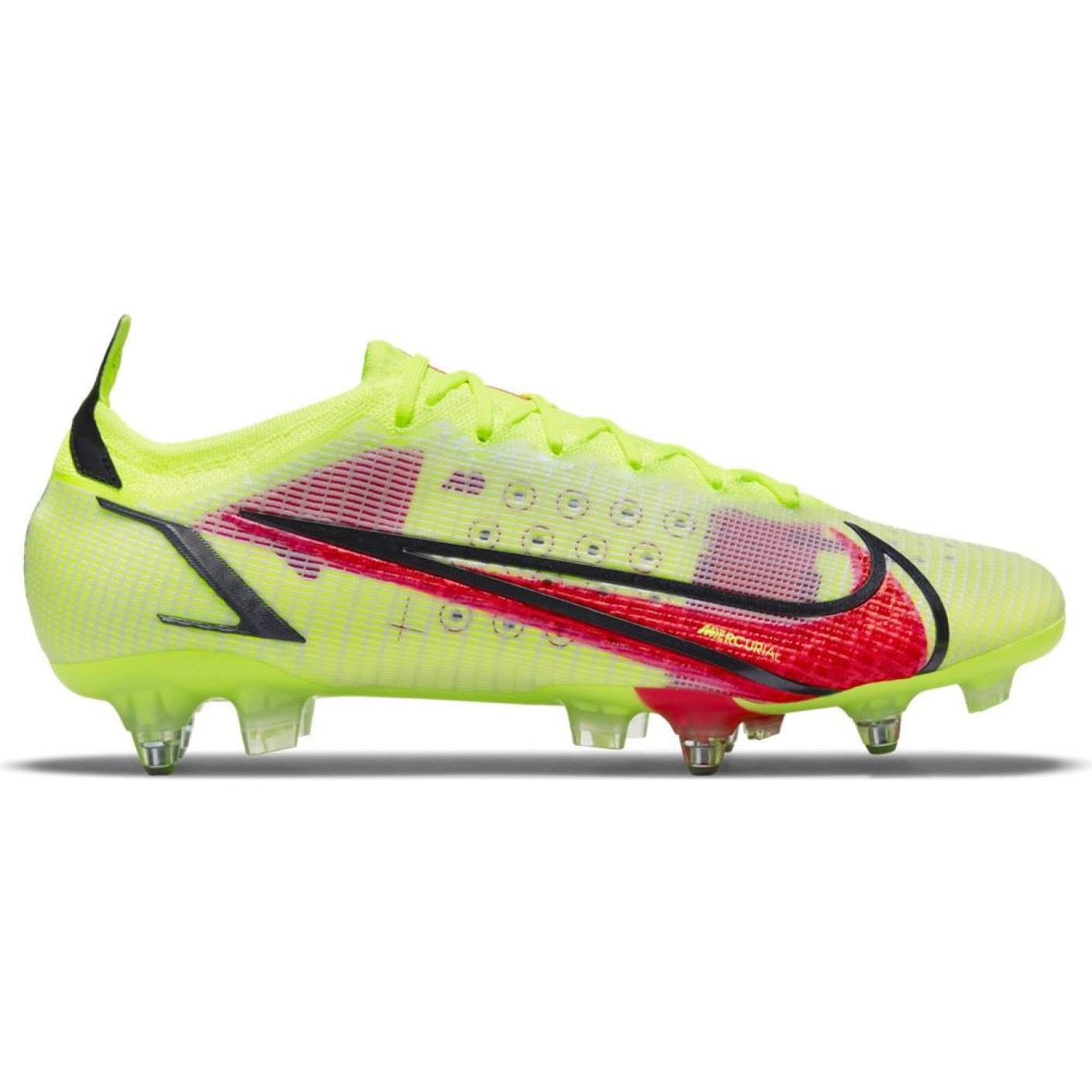 Nike Mercurial Vapor 14 Elite Ijzeren-Nop Voetbalschoenen (SG) Anti-Clog Geel Rood Zwart