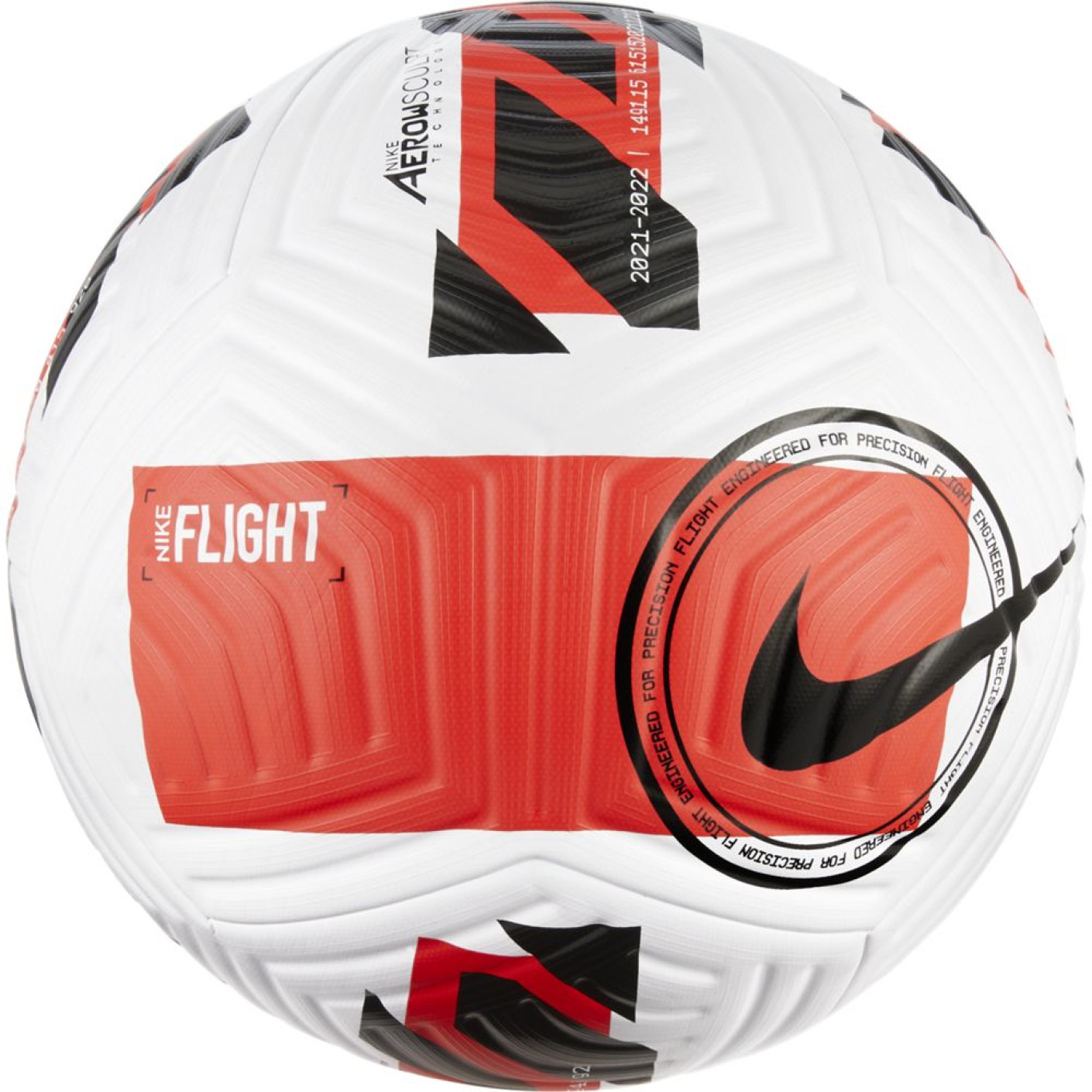 Nike Voetbal Flight Maat 5 Wit Oranje Zwart