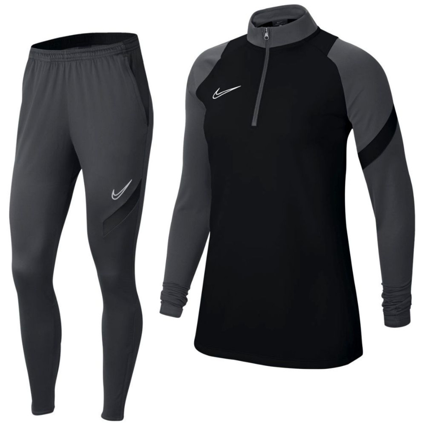 Nike Trainingspak Dry Academy Pro Dames Zwart Grijs