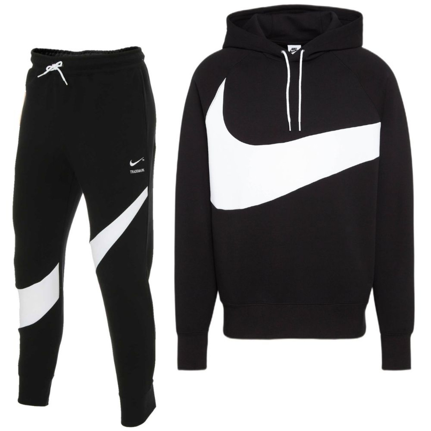 Nike Tracksuit Sportswear Tech Fleece Swoosh Black White - KNVBshop.nl