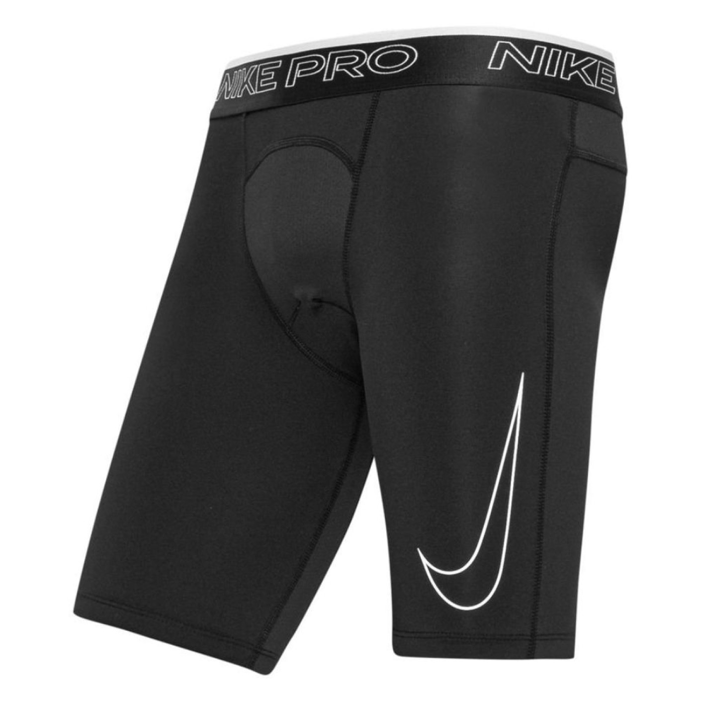 Nike Pro Sliding Short Long Black White